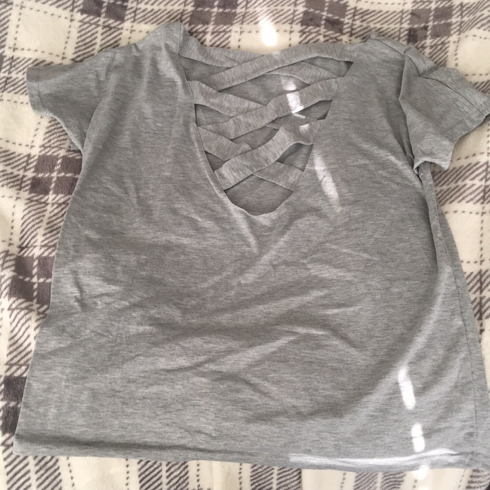 Cute crossed back T-shirt